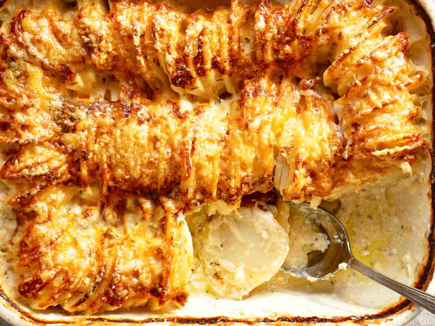 Hasselback Potato Gratin